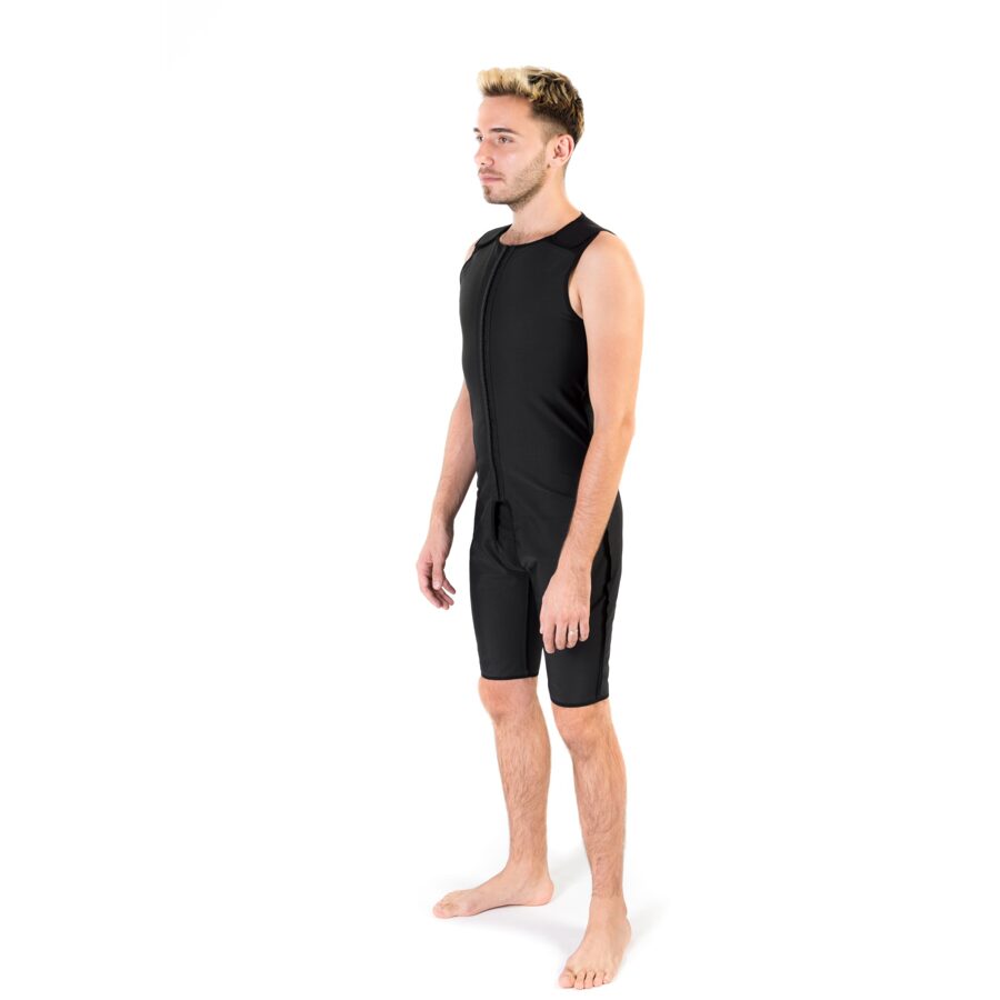 VP01 – Sleeveless Above the Knee Length Men’s Bodysuit